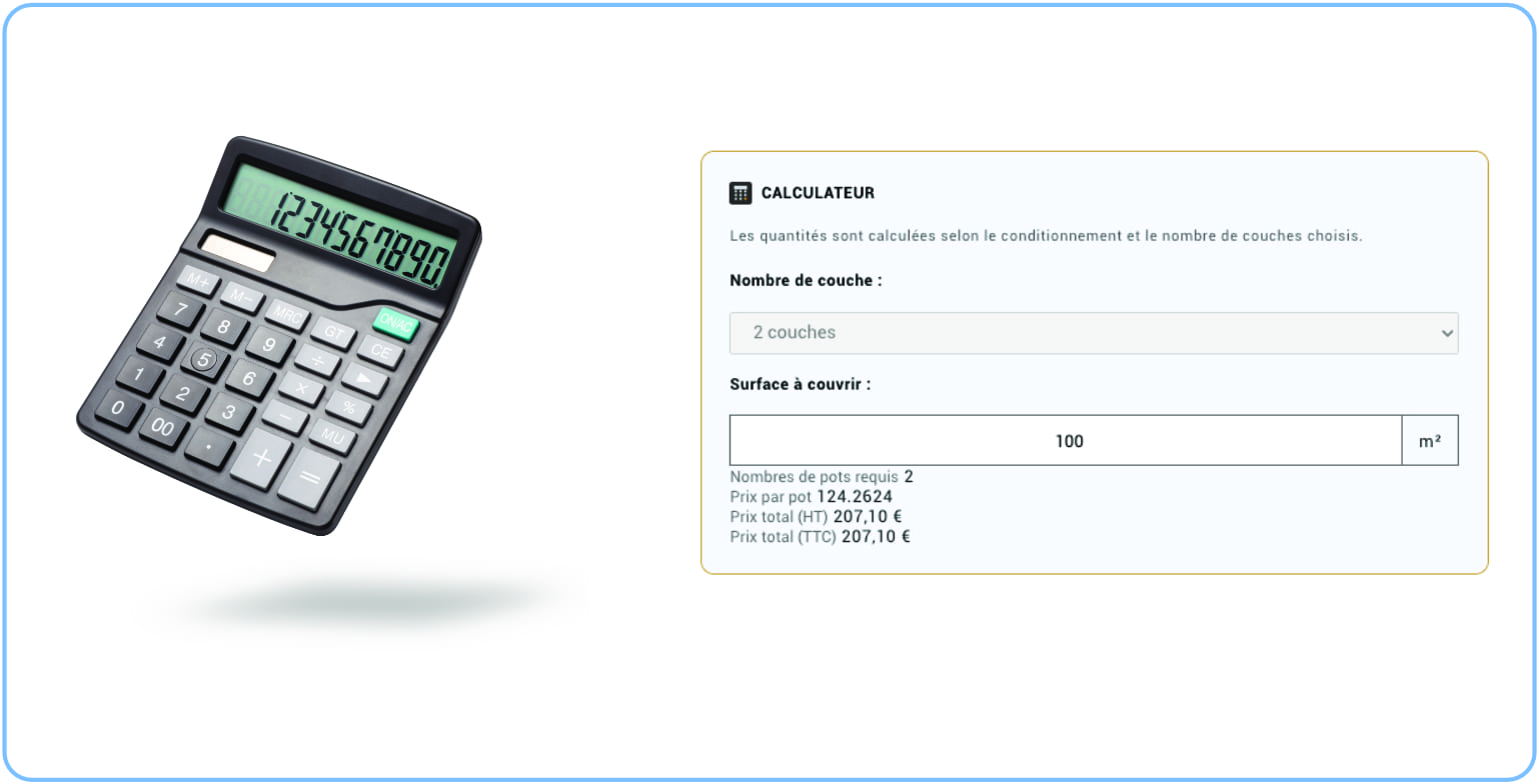 Calculateur peinture